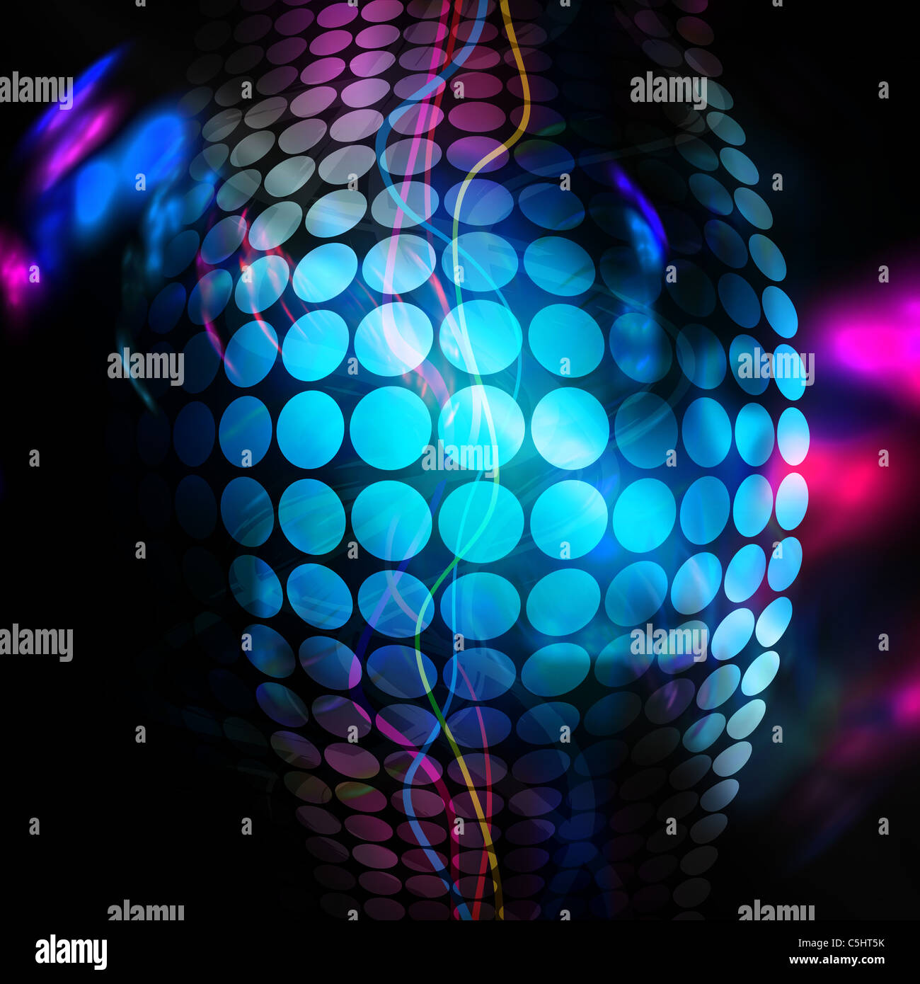 Abstract background with glowing circles and colorful accents Stock ...