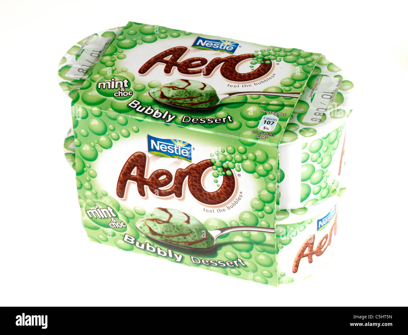 Aero Chocolate Desserts Stock Photo