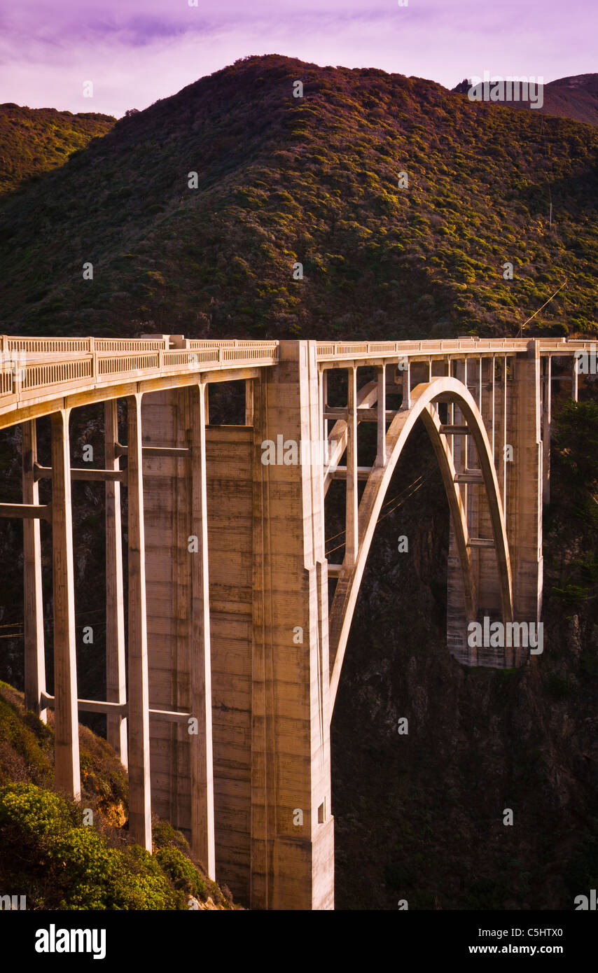 Bixby Bridge, Big Sur, California Stock Photo
