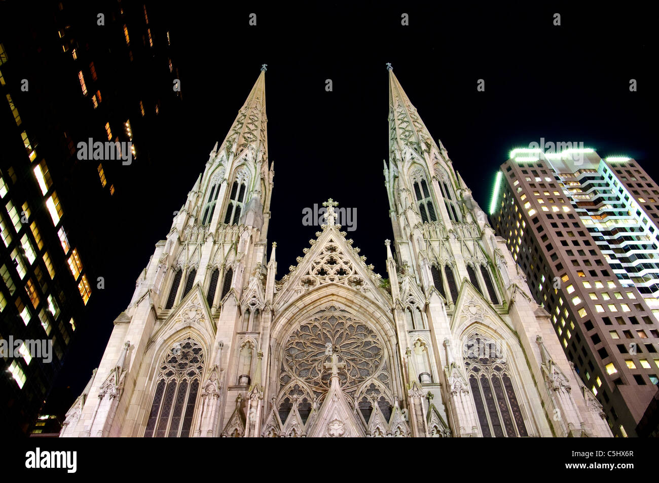 St Patrick's Cathedral, New York City, Stock Photo