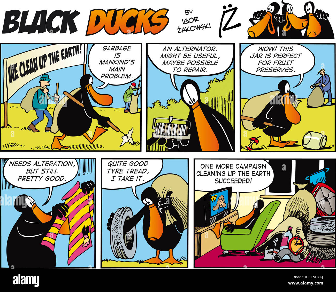 Black Ducks Comic Story Episode 72 Stock Photo Alamy