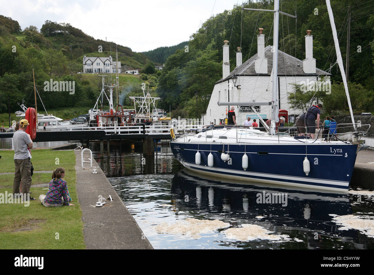 The Crinan canal Scotland Stock Photo Alamy