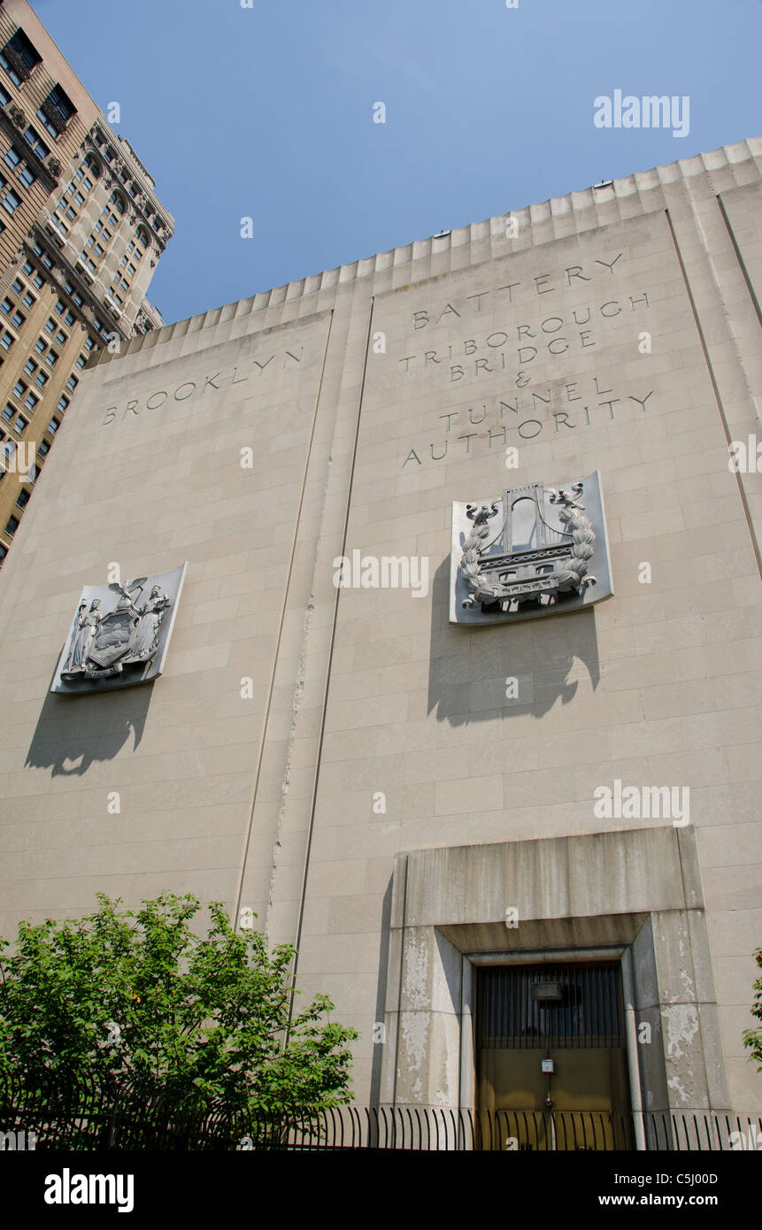 New York, New York City, The Battery. Brooklyn Bridge & Tunnel