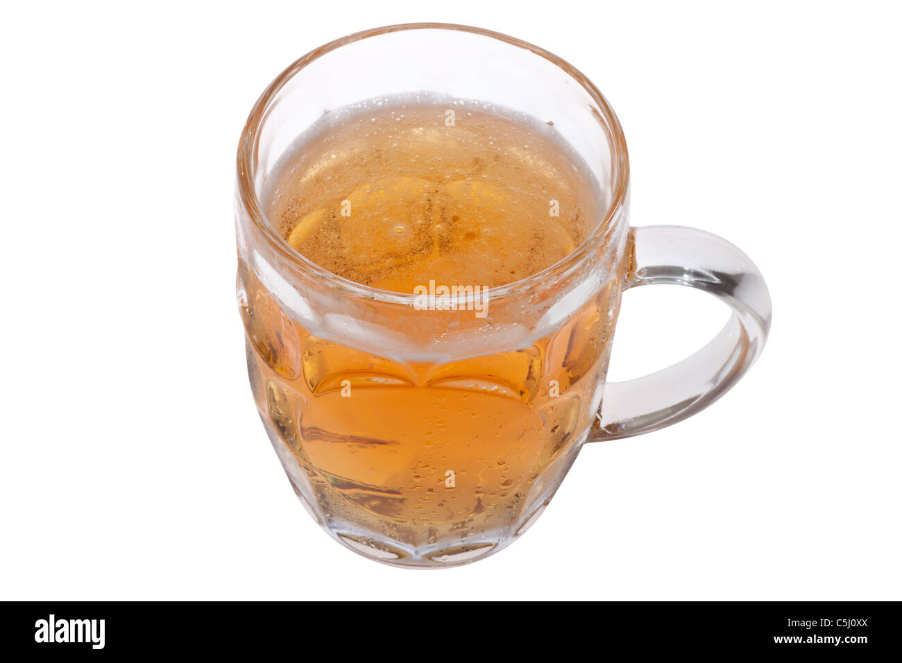 pint of beer, isolated on the white background Stock Photo