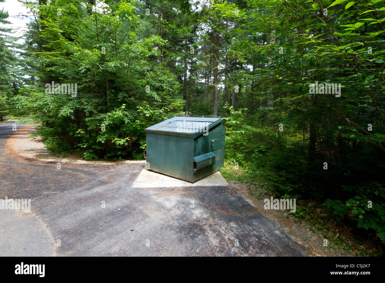 Animal, bear proof garbage container Stock Photo Alamy