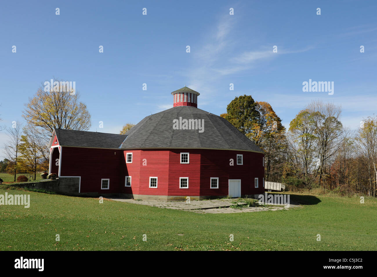 Welch Farm Round Barn, built in 1916, renovated by the Welch family