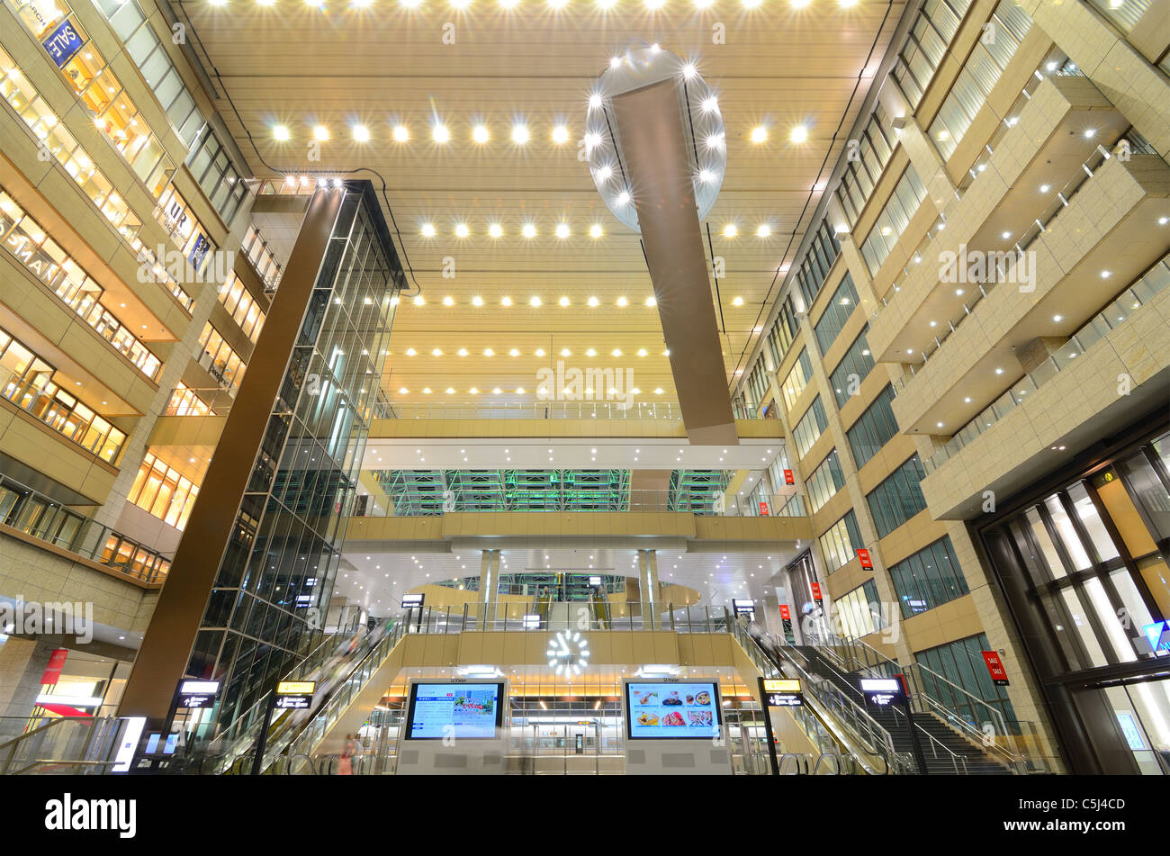 The newly rebuilt Osaka Station is the the biggest transit hub in