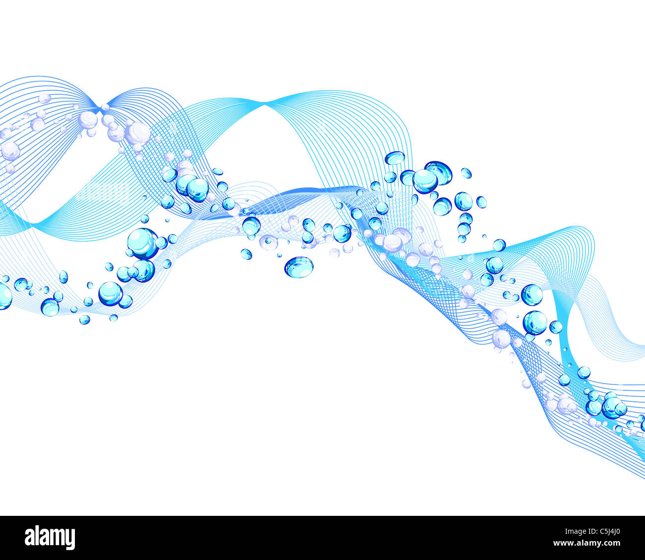 Abstract water vector background with bubbles of air Stock Photo - Alamy