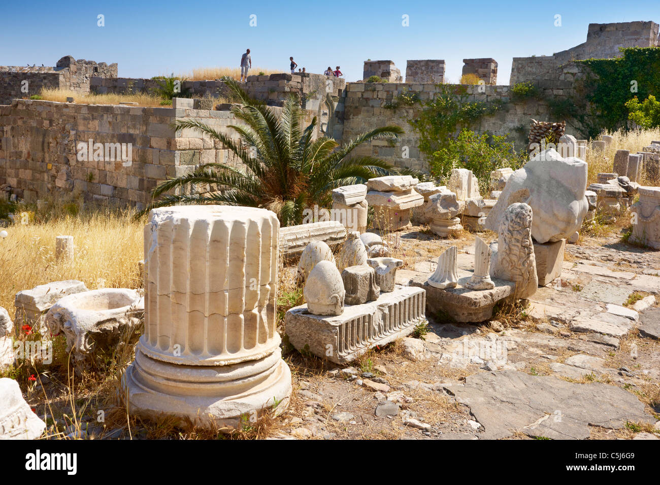 Kos - Dodecanese Islands, Greece, the Knight's Castle in Kos Town Stock Photo