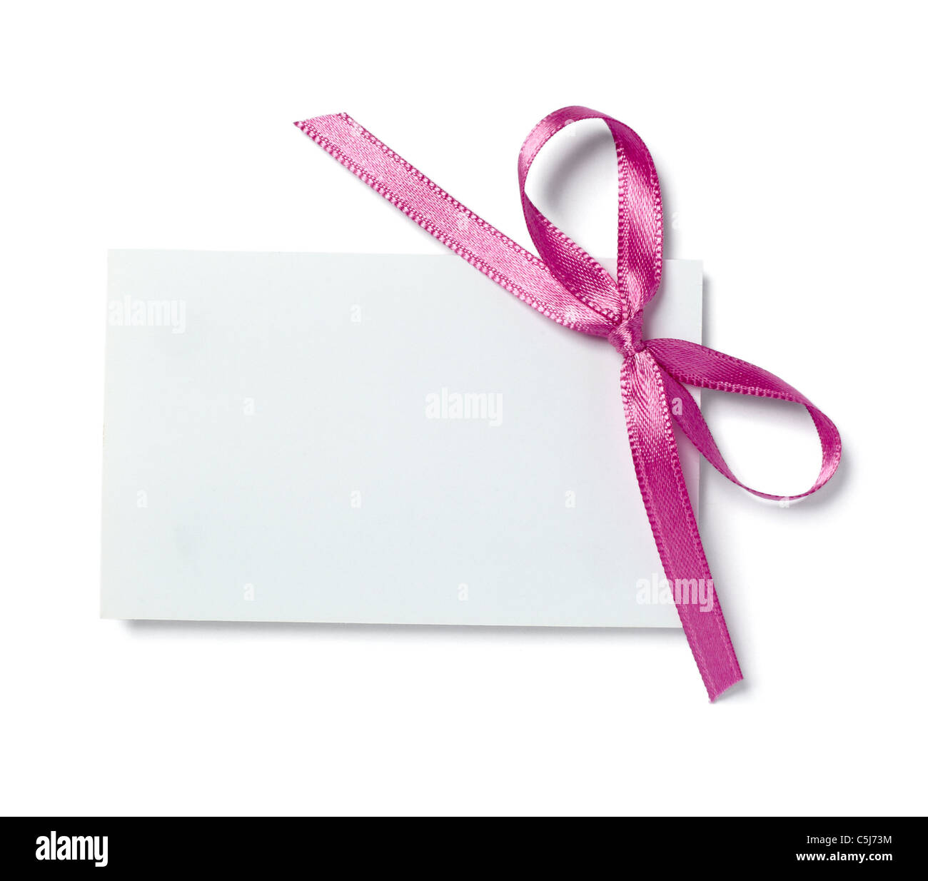 note with ribbon Stock Photo - Alamy