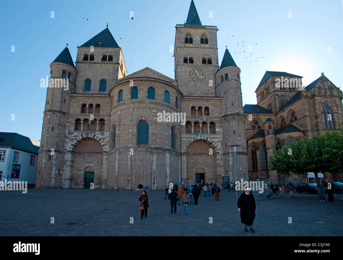 Hohe Domkirche St. Peter zu Trier, mit Liebfrauenkirche, Cathedral of Trier, Saint Peter, dome Stock Photo