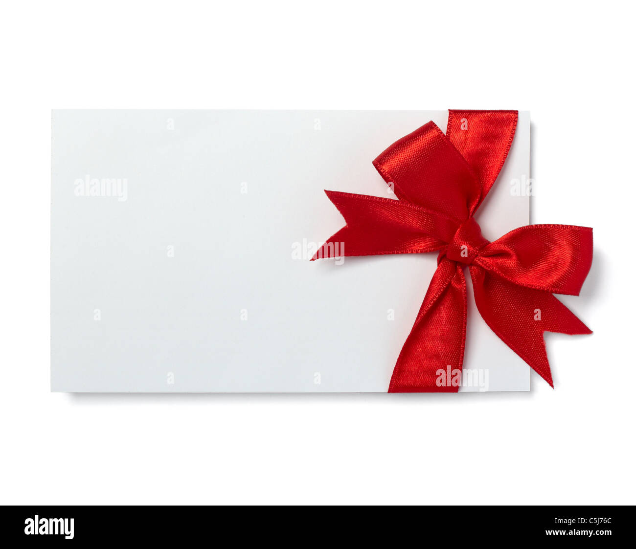 note with ribbon Stock Photo - Alamy