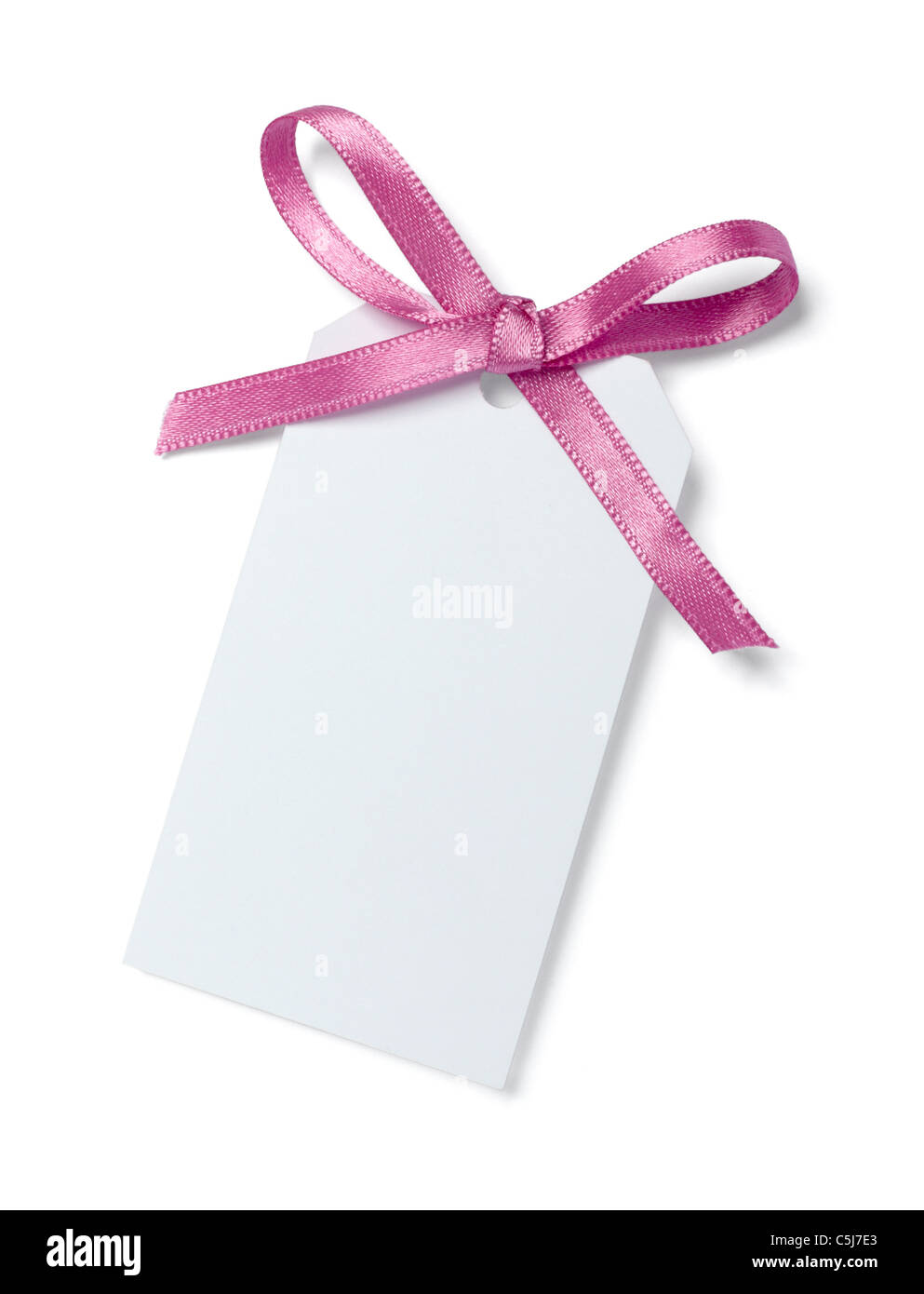 note with ribbon Stock Photo - Alamy