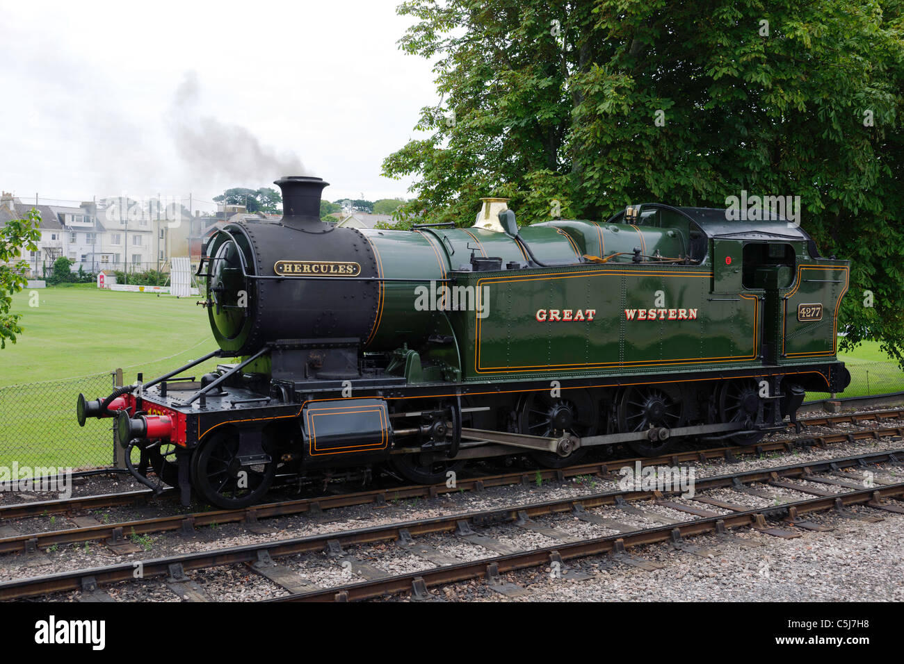 Great Western locomotive 4277 Hercules at Paignton station on the ...