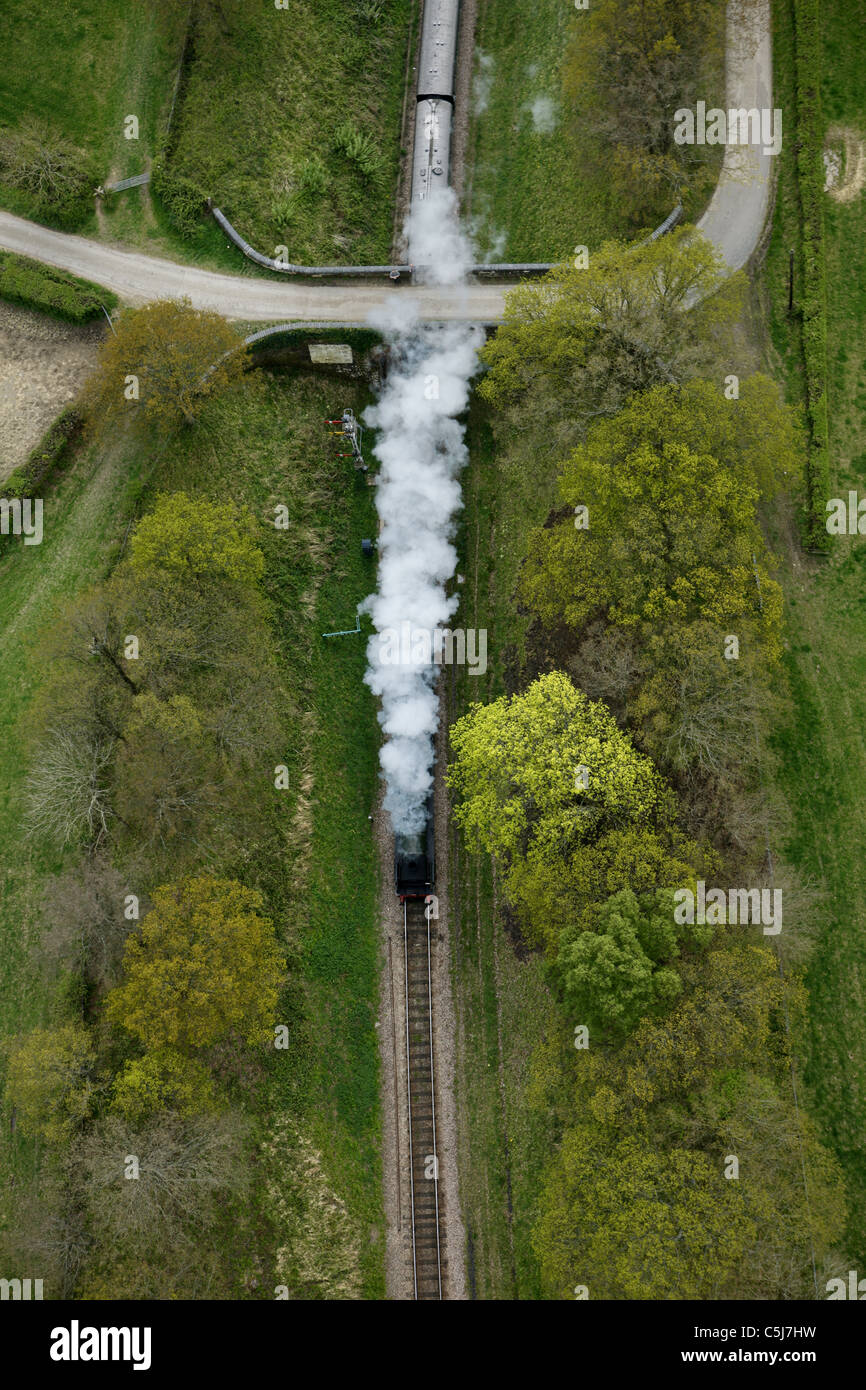 Bluebell line steam train Stock Photo