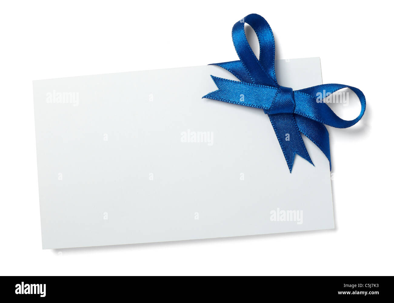 note with ribbon Stock Photo - Alamy