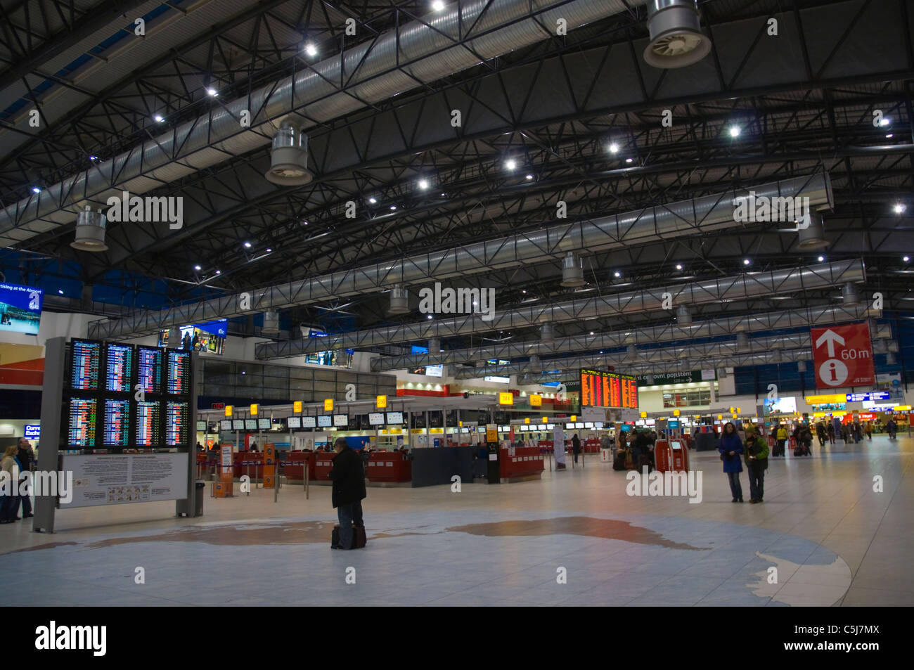 Ruzyne airport Schengen terminal 2 Prague Czech Republic Europe Stock Photo