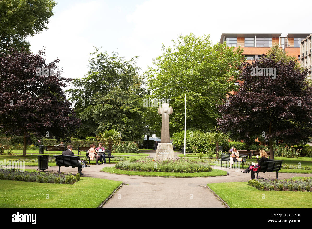 St Johns gardens in the city centre of Manchester UK Stock Photo