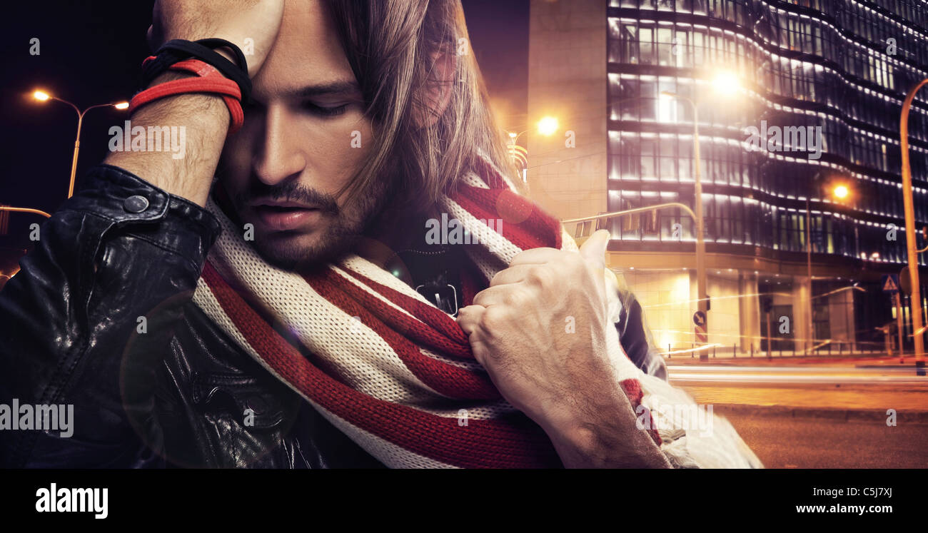 Portrait of a young man Stock Photo - Alamy