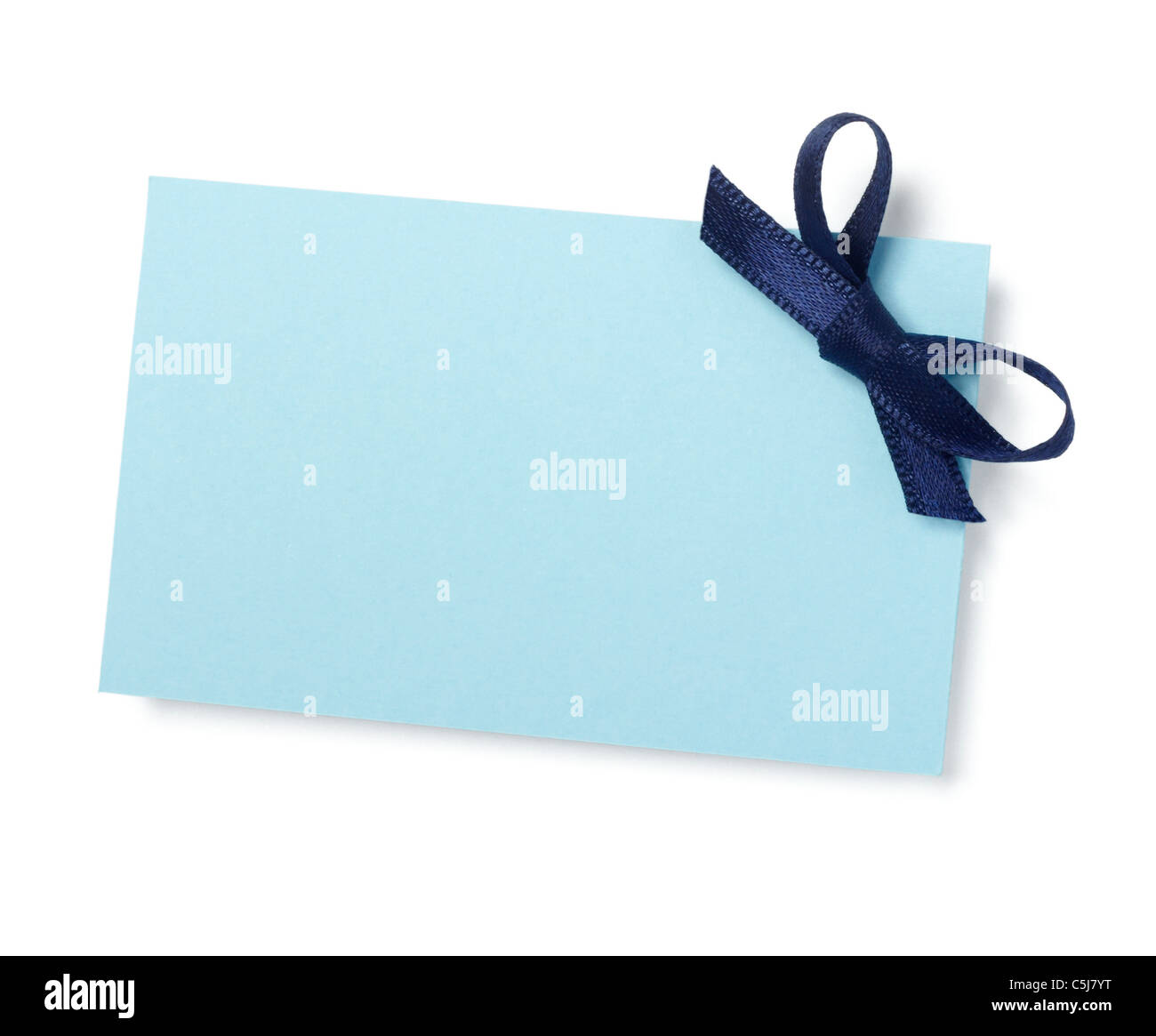 note with ribbon Stock Photo - Alamy