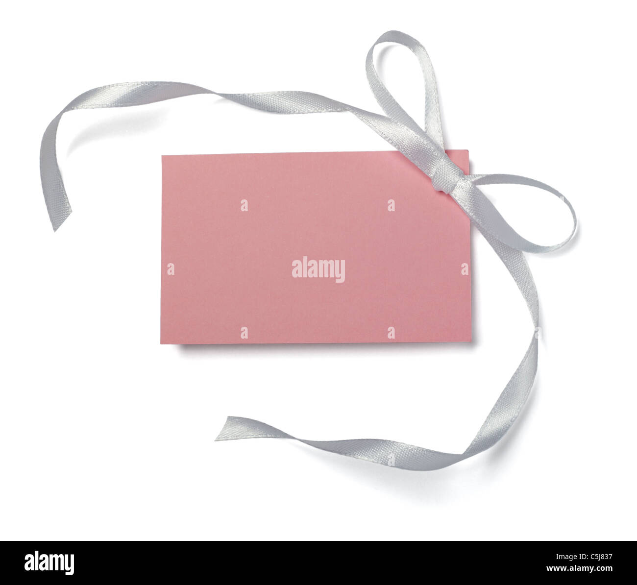 Notes Pink Ribbon note with ribbon Stock Photo - Alamy