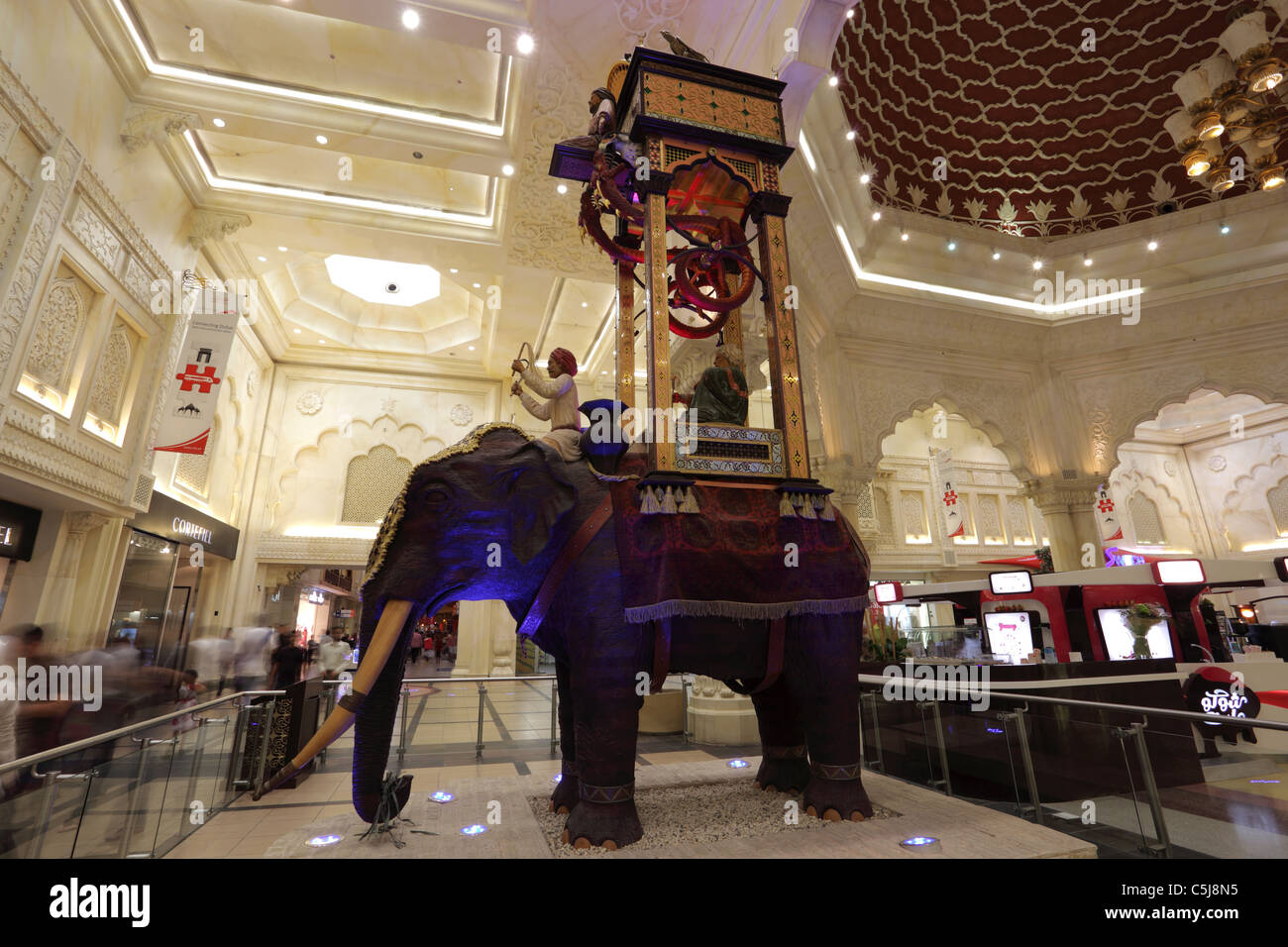 India Court in Ibn Battuta Shopping Mall in Dubai, United Arab Emirates Stock Photo