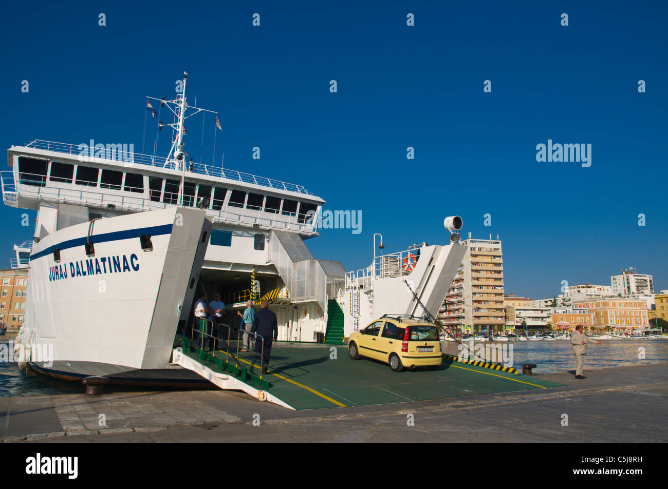 Driving Onto A Ferry