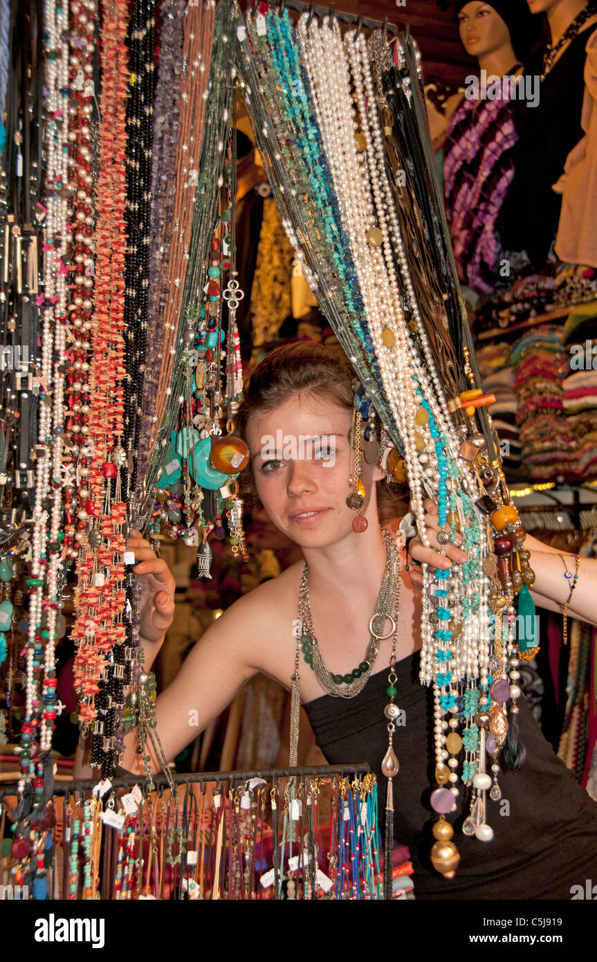 Fethiye Turkey Turkish Market Bazaar Fashion Young Girl Stock Photo