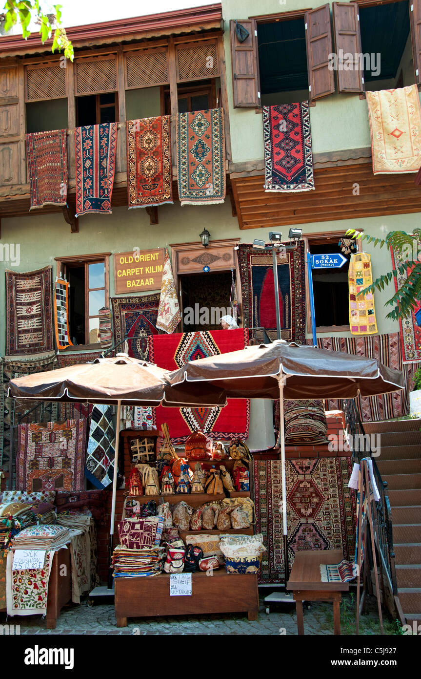 Fethiye Turkey Turkish Market Bazaar Bazaar Carpets Carpet design Stock Photo