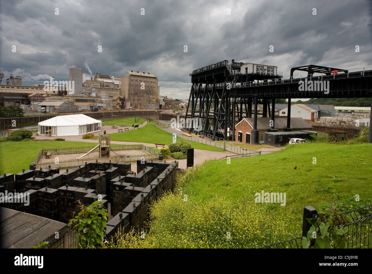 General View of Anderton Boat Lift Stock Photo