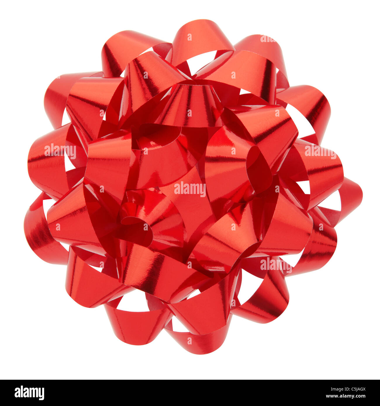 Red ribbon bow Stock Photo