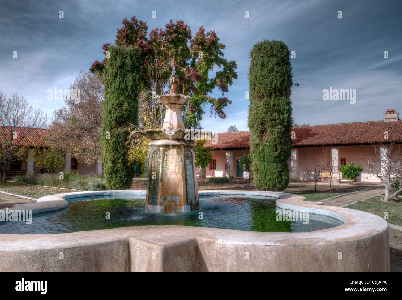 Courtyard Fountain Mission San Antonio De Padua 3rd California 