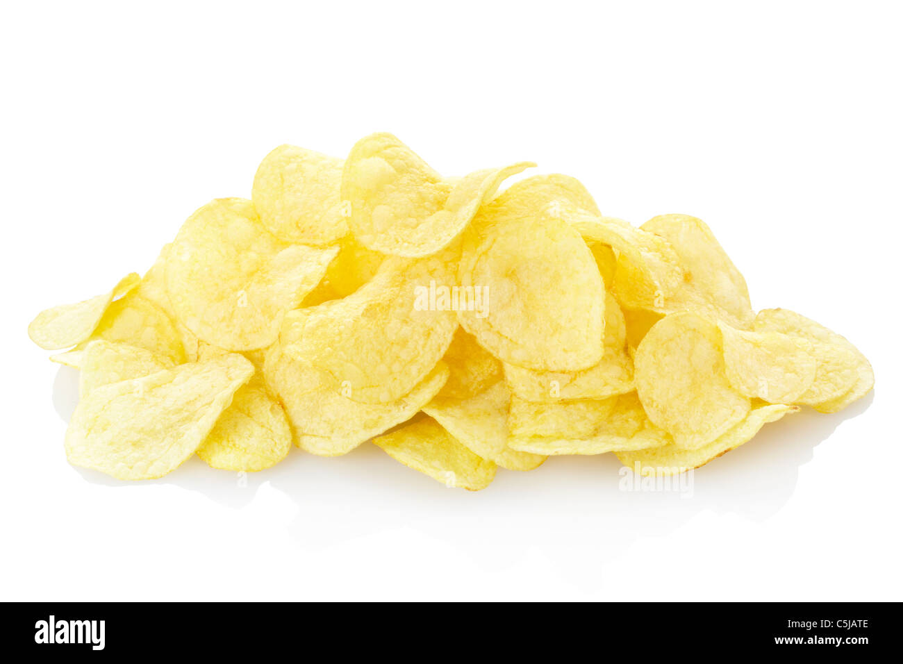 Potato chips isolated Stock Photo