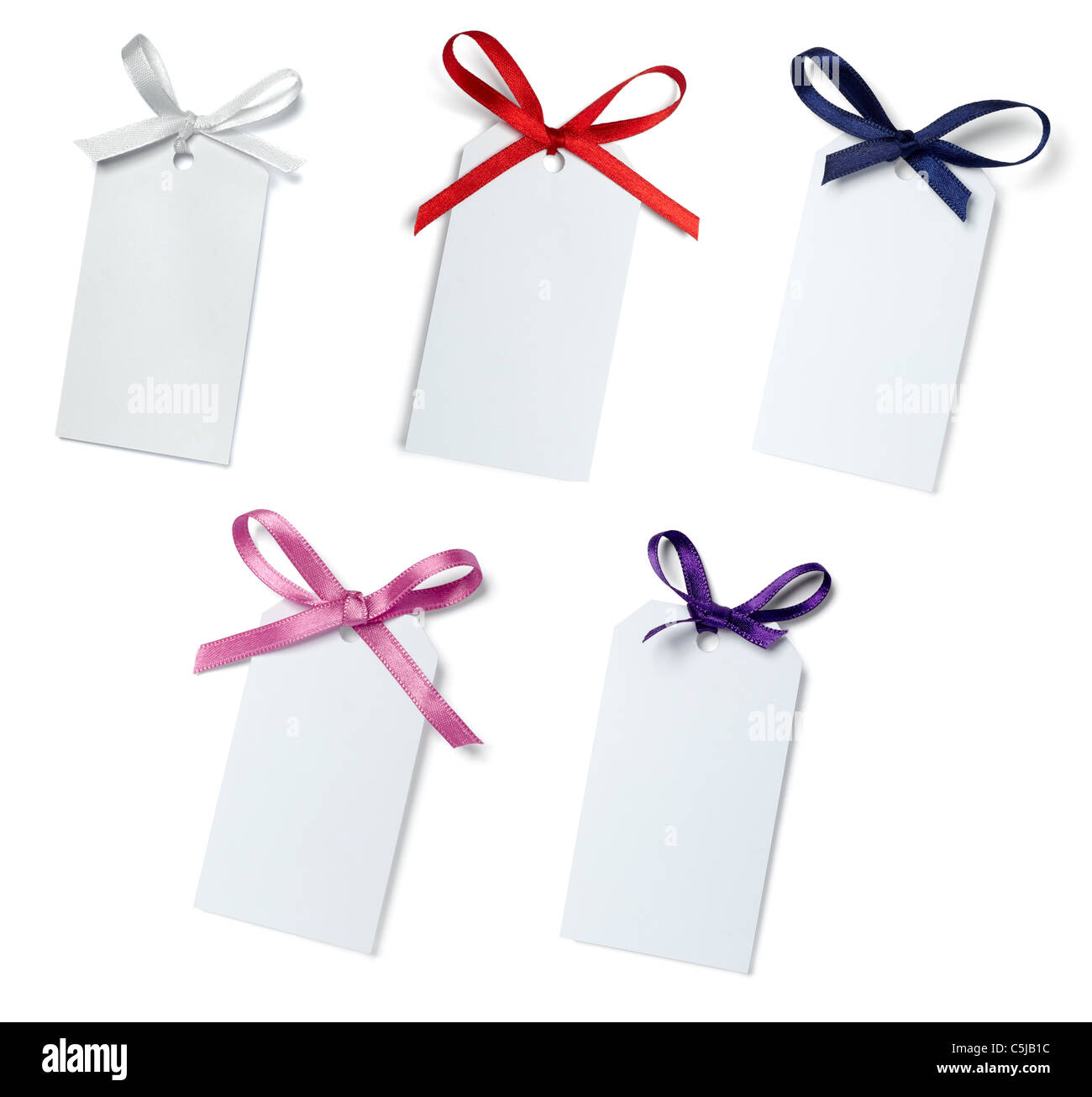 note with ribbon Stock Photo - Alamy