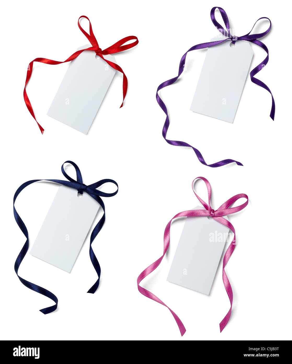 note with ribbon Stock Photo - Alamy