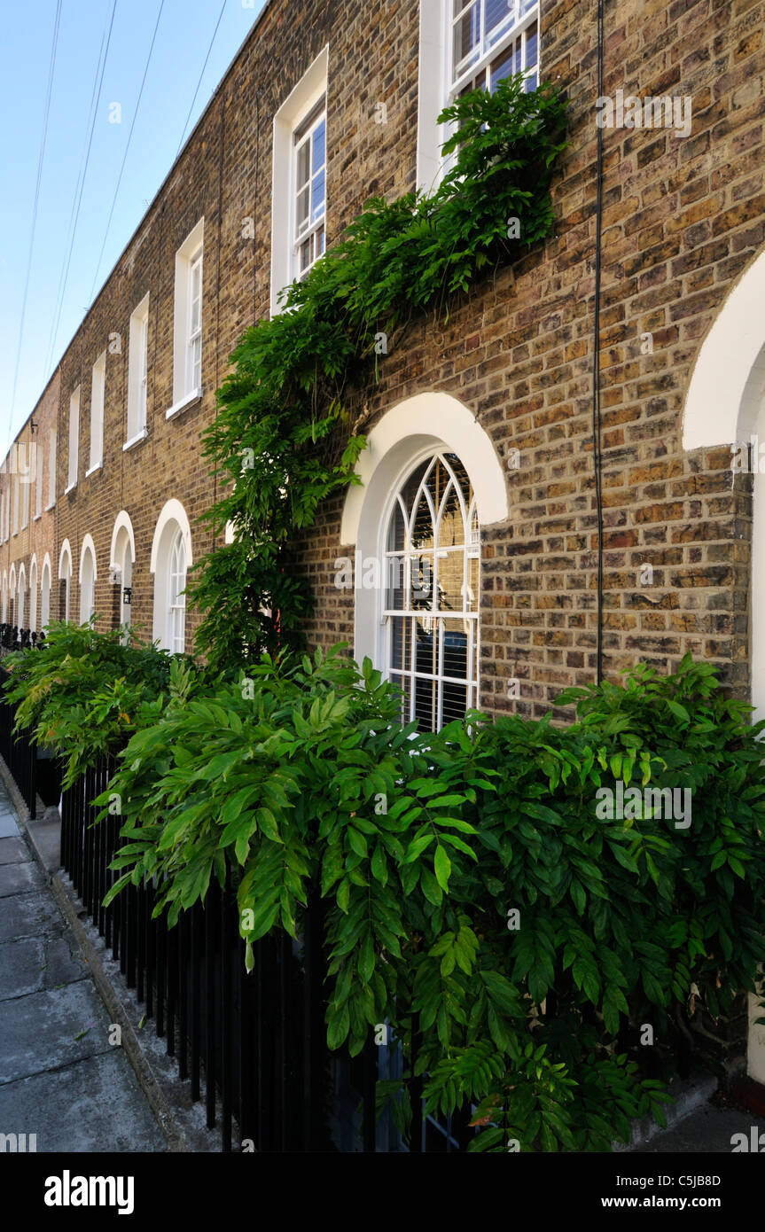 Terrace houses, Limehouse, East London, United Kingdom Stock Photo