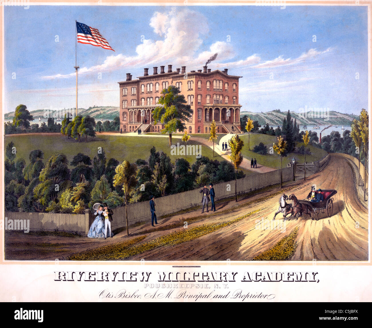 Riverview Military Academy, Poughkeepsie, New York, circa 1900 Stock Photo Alamy