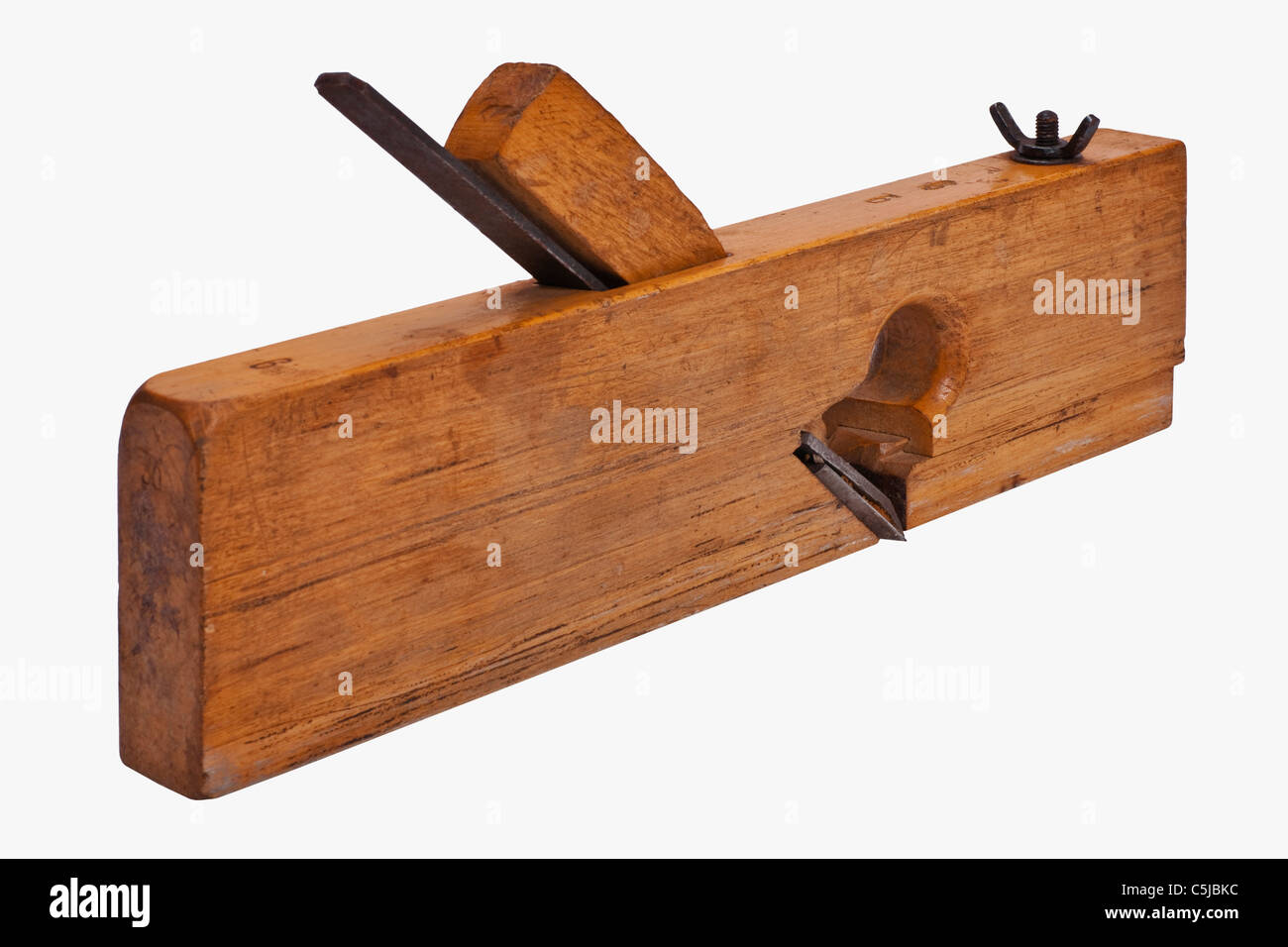 Detailansicht eines alten Falzhobels | Detail photo of a old rabbet plane Stock Photo