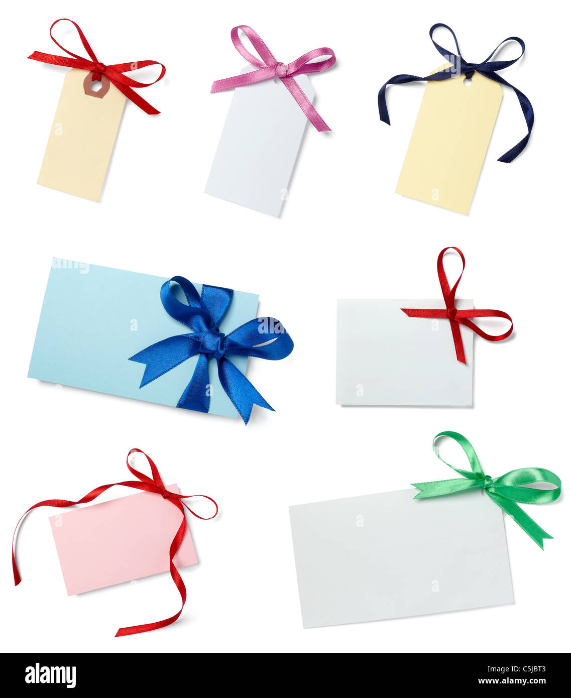 note with ribbon Stock Photo - Alamy