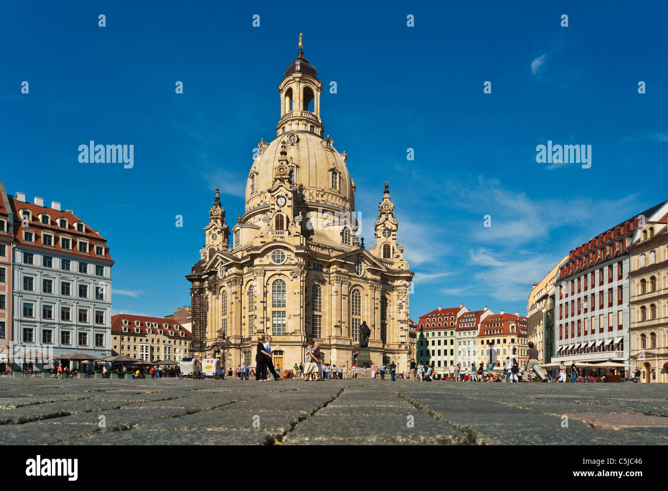 Frauenkirche Dresden | Church of Our Lady, Dresden Stock Photo