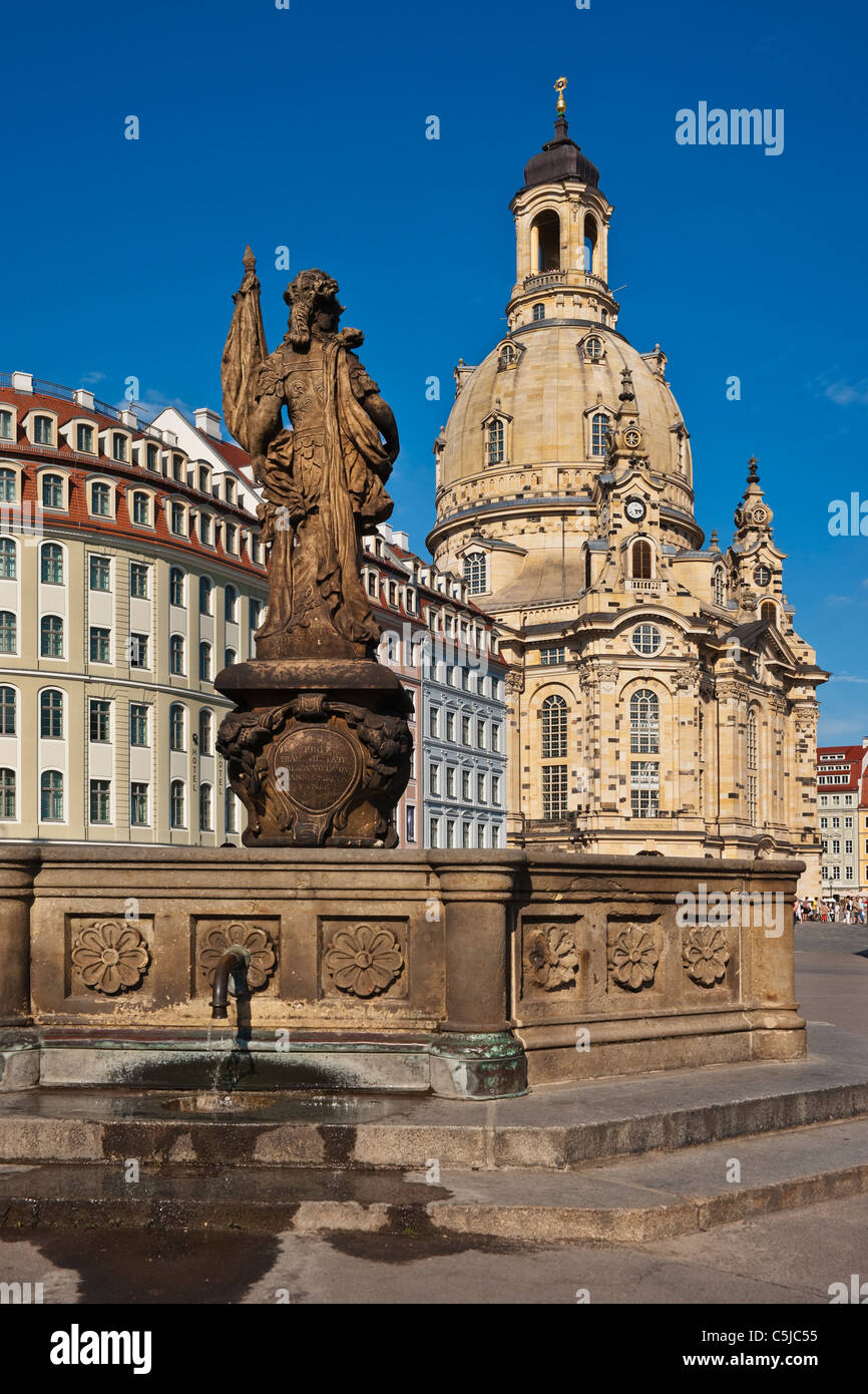 Frauenkirche Dresden | Church of Our Lady, Dresden Stock Photo