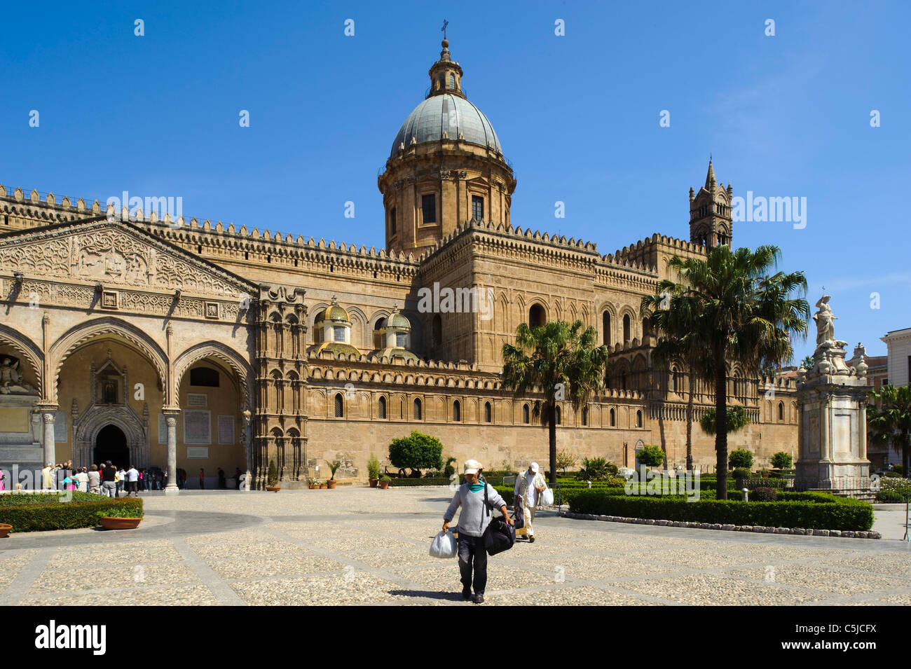 Cathedral in Palermo, Sicily, Italy Stock Photo