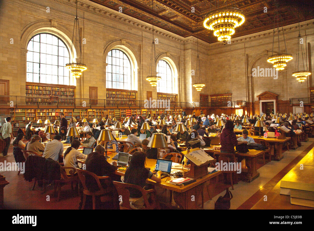 New York Public Library Reading room Stock Photo Alamy