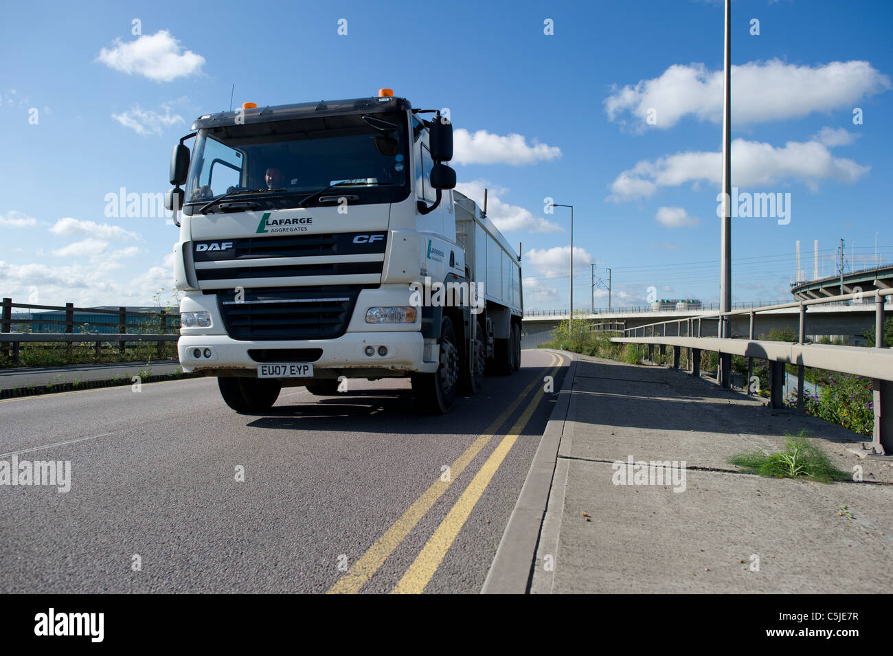 Rigid tipper lorry. Stock Photo
