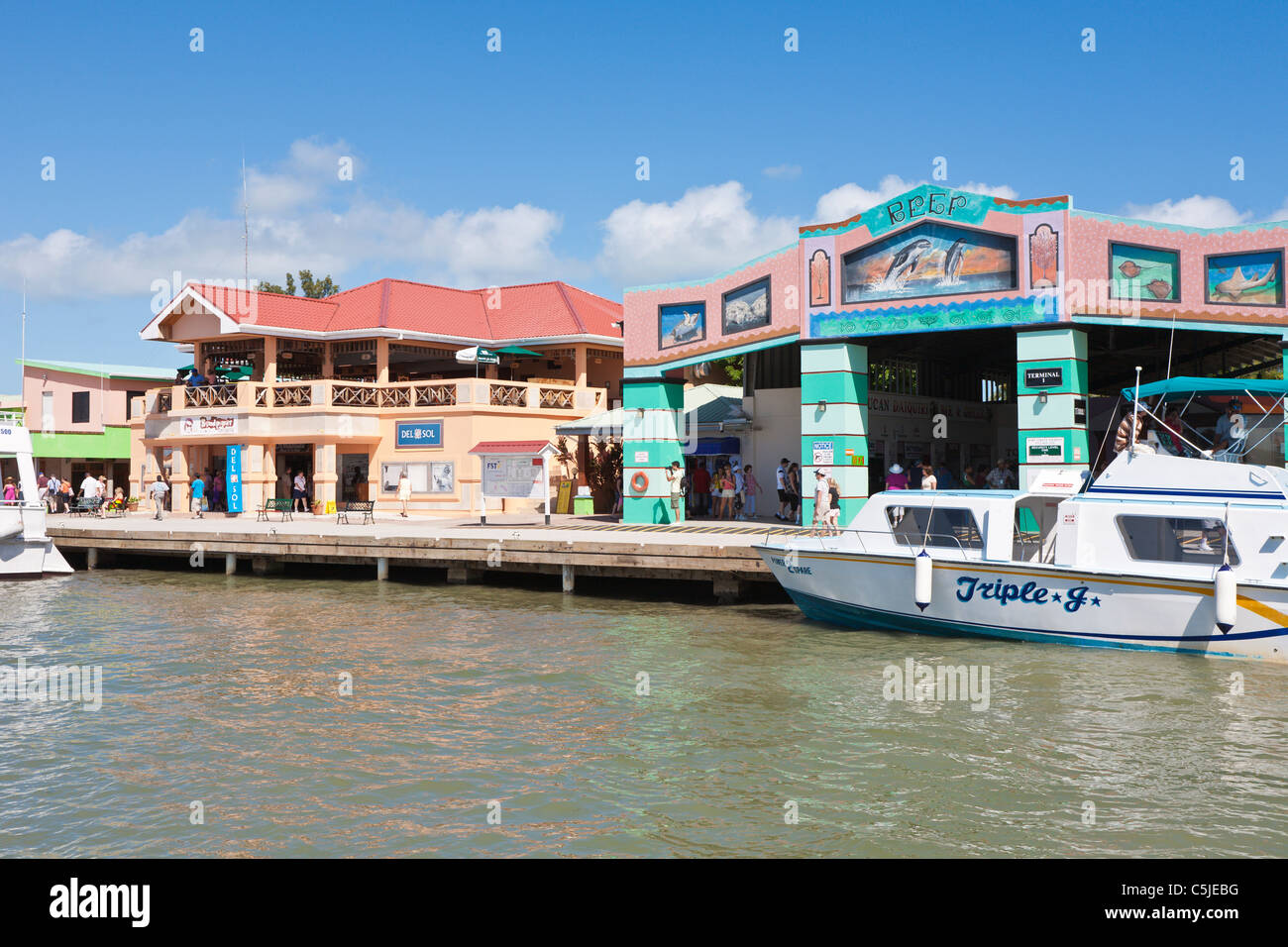 Boat Dock In Belize High Resolution Stock Photography And Images Alamy