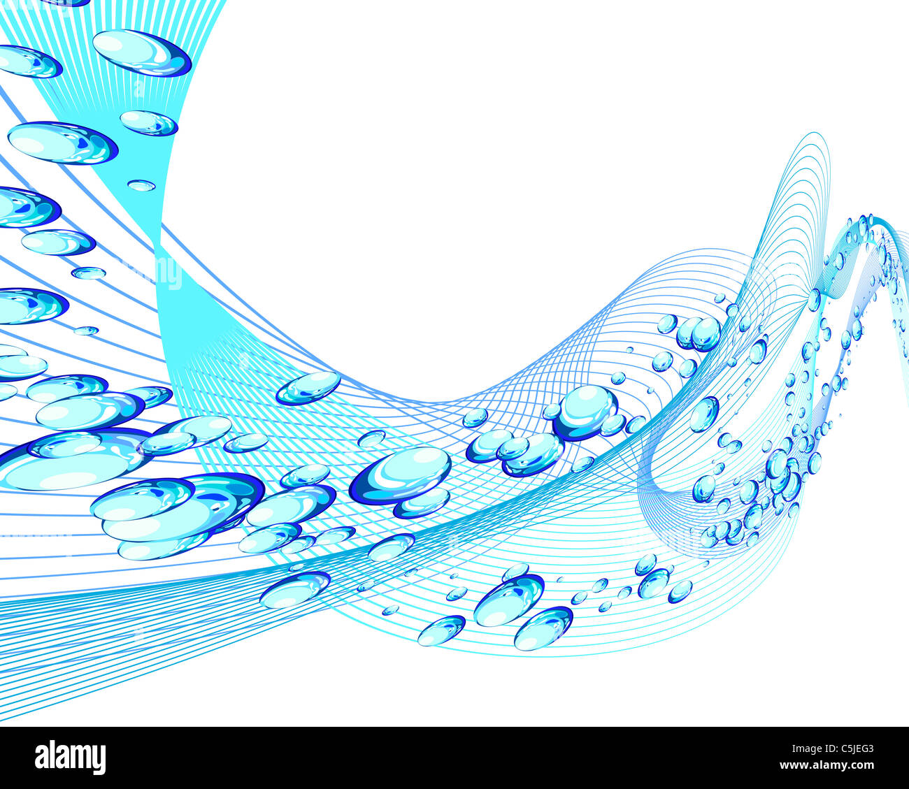 Abstract water vector background with bubbles of air Stock Photo - Alamy