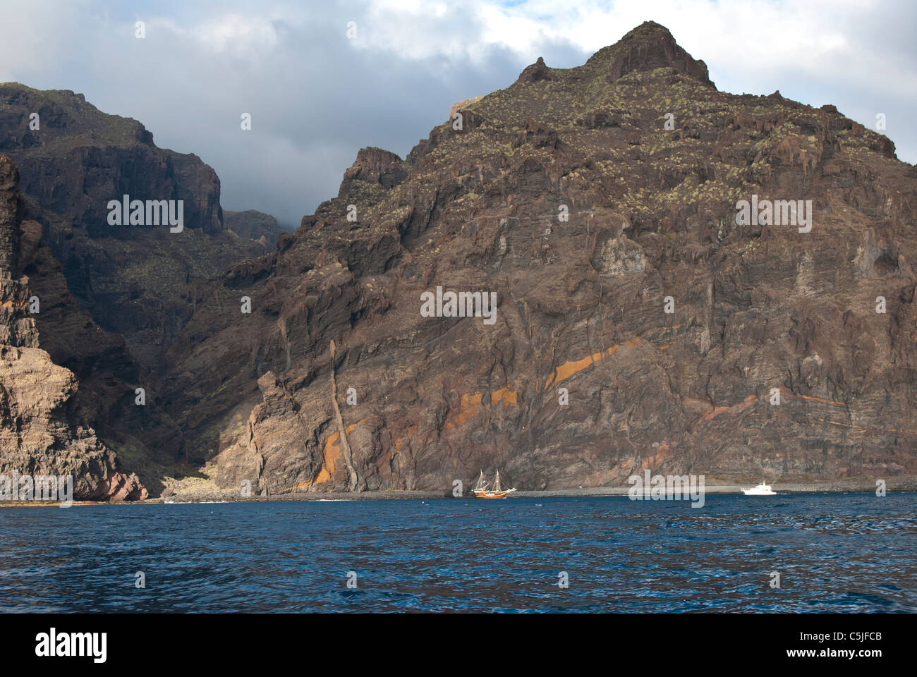 Cliffs of Los Gigantes, Tenerife, Canary Islands, Spain Stock Photo