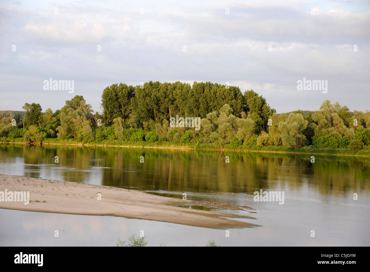 Loire river near Chaumont-sur-Loire, Loire valley UNESCO world heritage, Loir-et-Cher,Touraine,France, Stock Photo