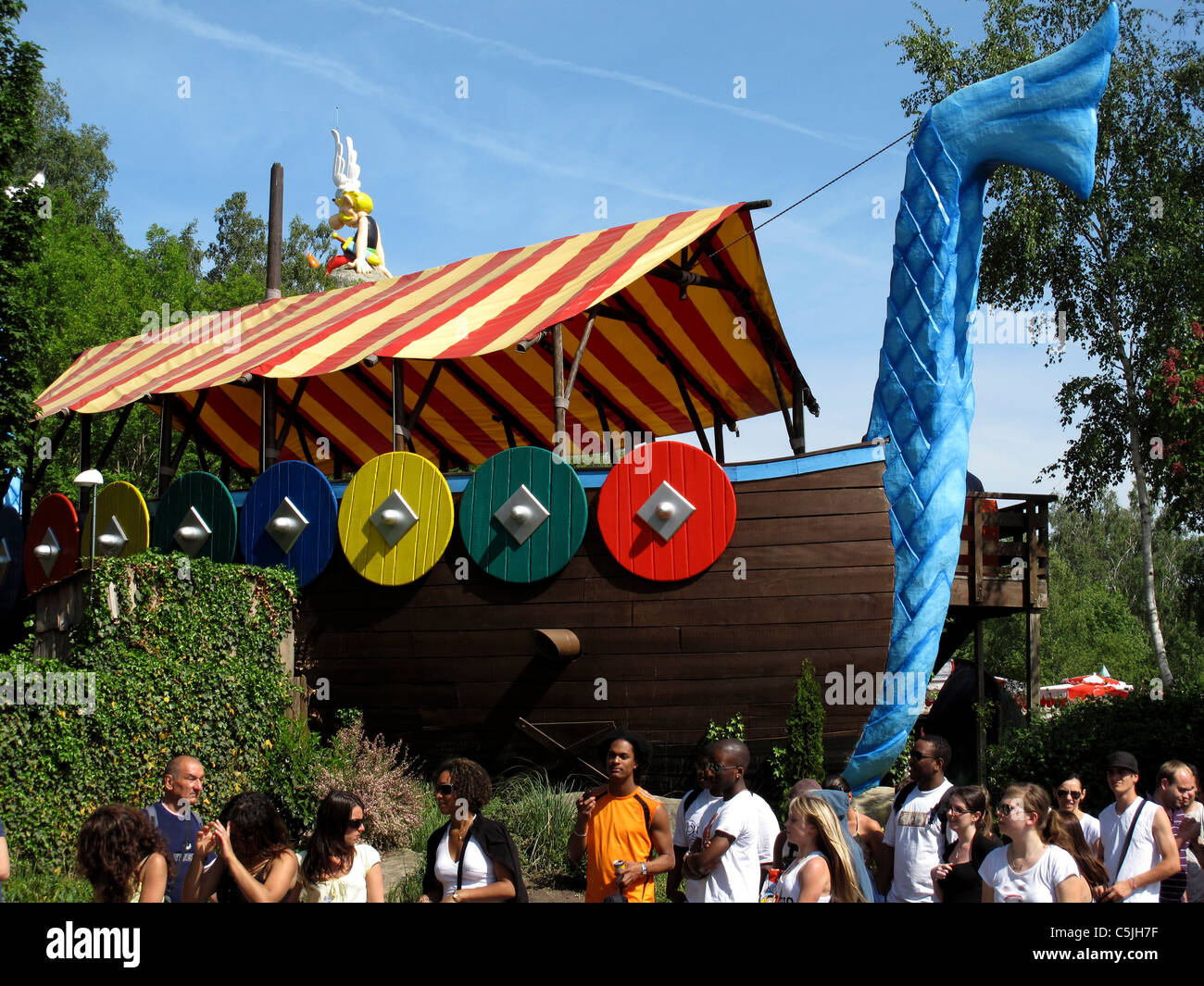 Parc Asterix,amusement park,Oise,near Paris,Ile-de-France,France,Epidemais Croisieres Stock Photo