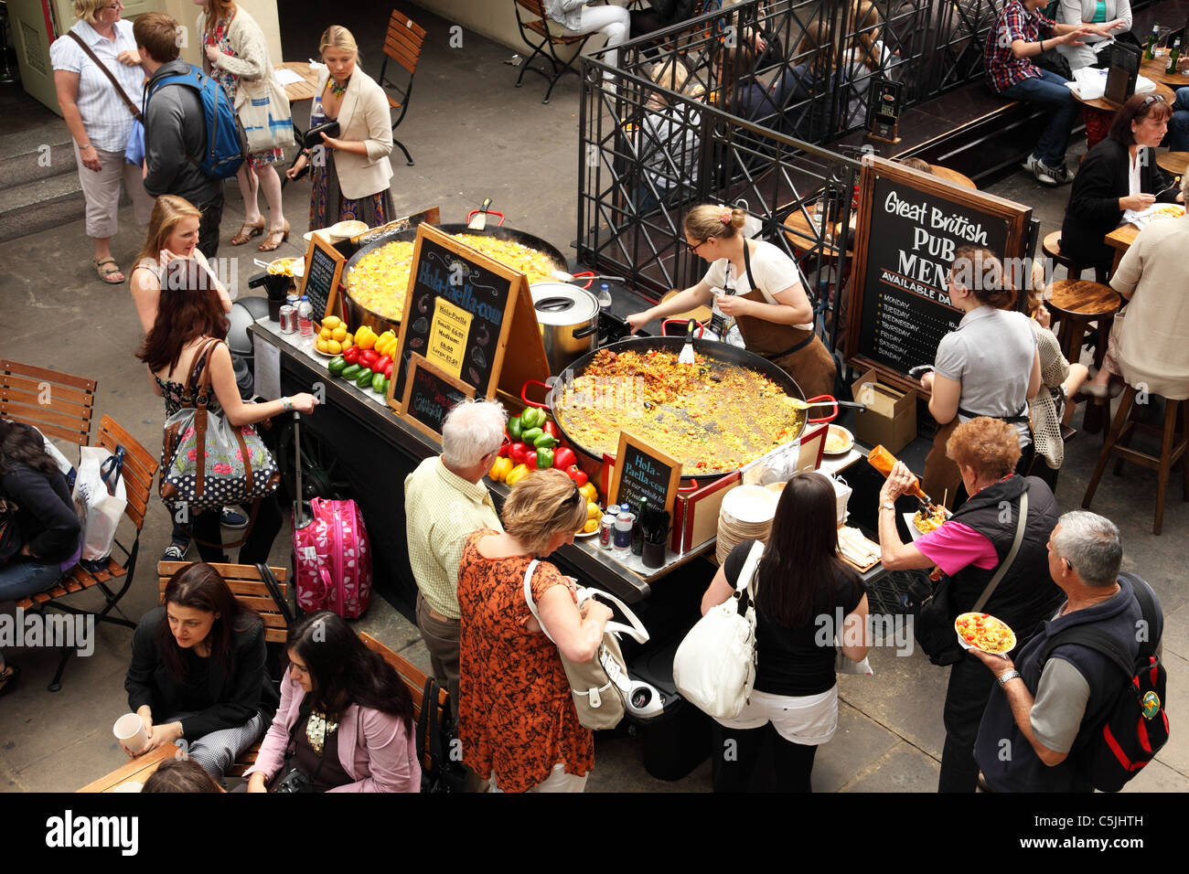 Hola Paella at Covent Garden, London, England, U.K. Stock Photo